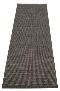Antracitno siva unutarnja i vanjska staza 70x240 cm Emm Black Linen – Pappelina