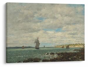 Slika - Eugène Boudin, Coast of Brittany, reprodukcije (70x50 cm)