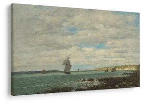 Slika - Eugène Boudin, Coast of Brittany, reprodukcije (90x60 cm)