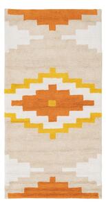 Narančasta periva pamučna staza 90x175 cm Azteca – Ixia