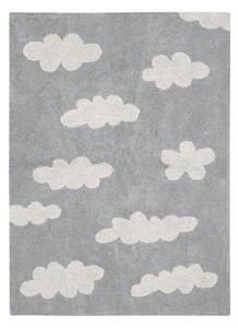 Sivi periv/ručno rađen dječji tepih od mješavine pamuka 120x160 cm Clouds Grey – Lorena Canals