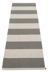 Antracitno siva/krem unutarnja i vanjska staza 70x225 cm Bob Charcoal Linen – Pappelina