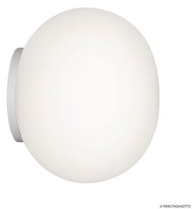 Zidne Svjetiljka FLOS, Mini Glo-Ball, prigušiv, Bijela, Dnevna soba, Staklo, Dizajn