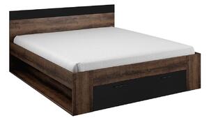 Krevet Austin C106Bračni, Smeđa, 180x200, Laminirani iveral, 186x205x90cm