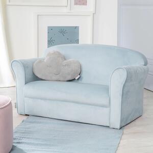 Svijetlo plavi baršunast dječji kauč 78 cm Lil Sofa – Roba