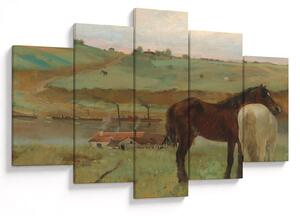 Slika - Edgar Degas, Horses in a Meadow, reprodukcije (150x105 cm)