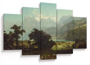 Slika - Albert Bierstadt, Lake Lucerne, reprodukcije (150x105 cm)