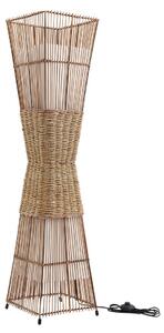 Podne Lampa Lindby, Jacinto, Drvo, Dnevna soba, Bambus, Boho