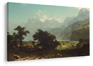 Slika - Albert Bierstadt, Lake Lucerne, reprodukcije (90x60 cm)