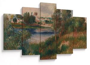 Slika - Auguste Renoir, Landscape at Vetheuil, reprodukcije (150x105 cm)