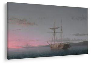Slika - Fitz Henry Lane, Lumber Schooners at Evening on Penobscot Bay, reprodukcije (90x60 cm)