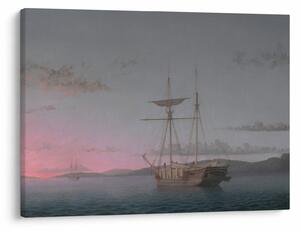 Slika - Fitz Henry Lane, Lumber Schooners at Evening on Penobscot Bay, reprodukcije (70x50 cm)