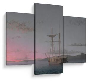 Slika - Fitz Henry Lane, Lumber Schooners at Evening on Penobscot Bay, reprodukcije (90x60 cm)