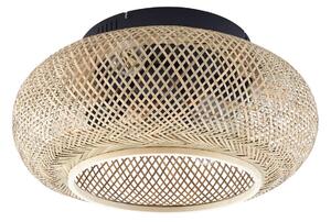 Stropni ventilator s kabelom i svjetlom Ø 53 cm tihi DC - Lucande Lucande, Cordie, prigušiv, Drvo, Dnevna soba, Bambus, Seoska kuća / rustikalni