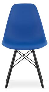 Plava stolica YORK OSAKA sa crnim nogama
