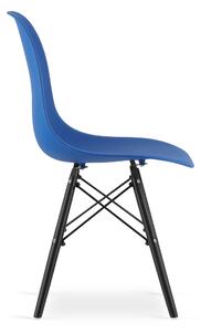 Plava stolica YORK OSAKA sa crnim nogama
