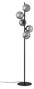 Podne Lampa Lindby, Orbelia, Crno, Dnevna soba, Staklo, Moderan