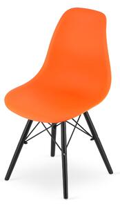 Narančasta stolica YORK OSAKA sa crnim nogama