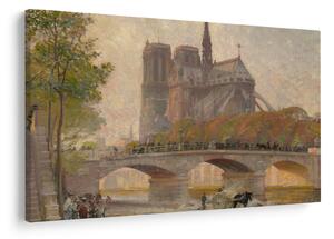 Slika - Robert William Vonnoh, Notre Dame de Paris, reprodukcije (90x60 cm)