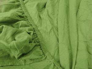 Jersey plahta zelena 160 x 200 cm