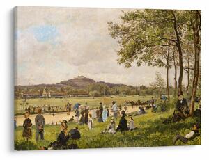 Slika - French 19th Century, Race Course at Longchamps, reprodukcije (70x50 cm)