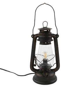 Stolne Lampa Lindby, Raisa, Smeđa / hrđa, Dnevna soba, Metal, Antički