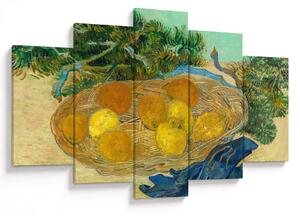 Slika - Vincent van Gogh, Still Life of Oranges and Lemons with Blue Gloves, reprodukcije (150x105 cm)
