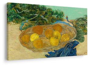 Slika - Vincent van Gogh, Still Life of Oranges and Lemons with Blue Gloves, reprodukcije (90x60 cm)