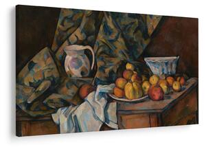 Slika - Paul Cézanne, Still Life with Apples and Peaches, reprodukcije (90x60 cm)