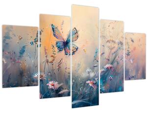 Slika - Livada s leptirima II (150x105 cm)