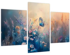 Slika - Livada s leptirima (90x60 cm)