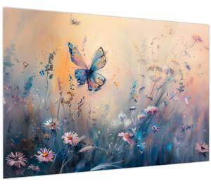 Slika - Livada s leptirima II (90x60 cm)