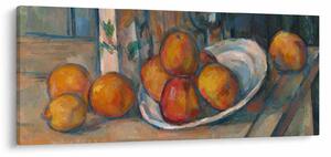 Slika - Paul Cézanne, Still Life with Milk Jug and Fruit, reprodukcije (120x50 cm)