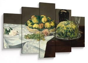 Slika - Edouard Manet, Still Life with Melon and Peaches, reprodukcije (150x105 cm)