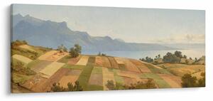 Slika - Alexandre Calame, Swiss Landscape, reprodukcije (120x50 cm)