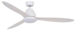 Stropni ventilator s rasvjetom Whitehaven, bijeli, tih – Beacon Beacon Lighting, Whitehaven, prigušiv, Bijela, Dnevna soba, Plastika, Moderan