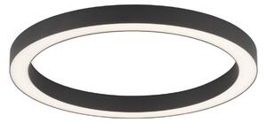 Stropne Svjetiljka PURE, PURE Lines Round, prigušiv, Crno, Dnevna soba, Metal, Moderan