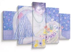 Slika - Frederick Carl Frieseke, The Basket of Flowers, reprodukcije (150x105 cm)