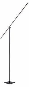 Podne Lampa PURE, PURE Grafo, prigušiv, Crno, Dnevna soba, Metal, Moderan