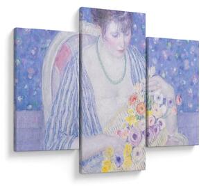 Slika - Frederick Carl Frieseke, The Basket of Flowers, reprodukcije (90x60 cm)