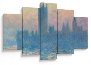 Slika - Claude Monet, The Houses of Parliament, Sunset, reprodukcije (150x105 cm)