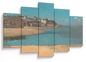 Slika - Odilon Redon, Village by the Sea in Brittany, reprodukcije (150x105 cm)