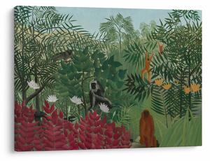Slika - Henri Rousseau, Tropical Forest with Monkeys, reprodukcije (70x50 cm)