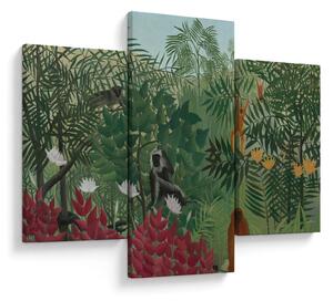 Slika - Henri Rousseau, Tropical Forest with Monkeys, reprodukcije (90x60 cm)