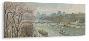 Slika - Camille Pissarro, The Louvre, Afternoon, Rainy Weather, reprodukcije (120x50 cm)