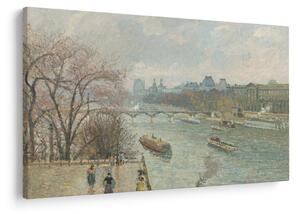 Slika - Camille Pissarro, The Louvre, Afternoon, Rainy Weather, reprodukcije (90x60 cm)