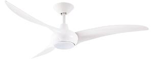 LED stropni ventilator Briya, CCT, prigušiv, Ø 116 cm, bijeli - Lindby Lindby, Briya, prigušiv, Bijela, Dnevna soba, Plastika, Moderan