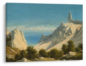 Slika - Georg Emil Libert, View of Sommerspiret, the Cliffs of Møn, reprodukcije (70x50 cm)