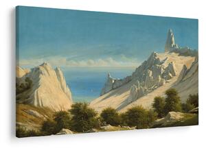 Slika - Georg Emil Libert, View of Sommerspiret, the Cliffs of Møn, reprodukcije (90x60 cm)