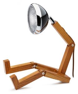 Stolne Lampa MR. WATTSON, Crno, Dnevna soba, Drvo, Dizajn